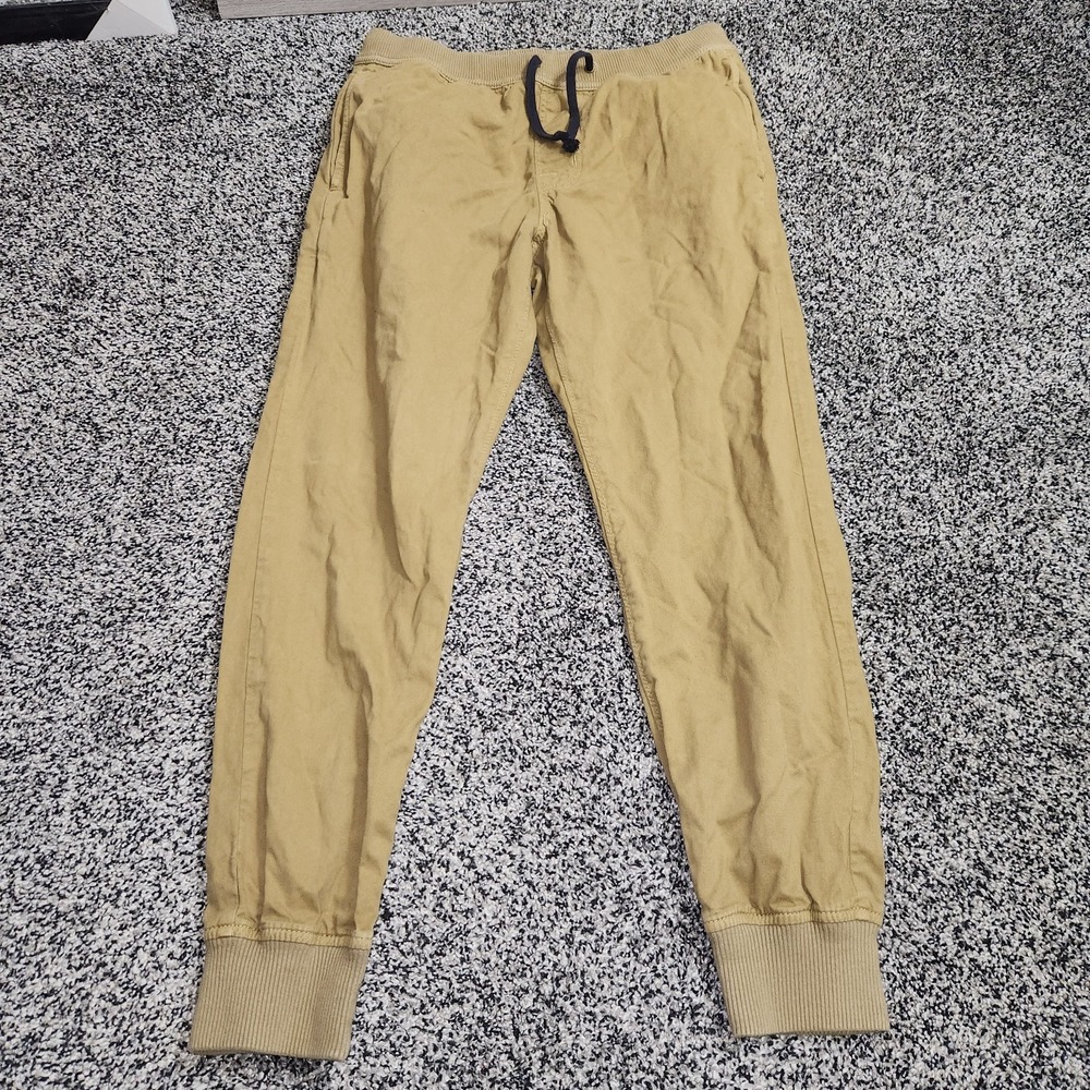 American Eagle Khaki Tan Pants/Joggers Mens Sz Small Pockets Drawstring Tapered